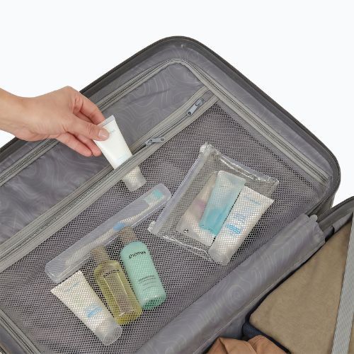 Medium travel suitcase KADVA Palero 64 l grey