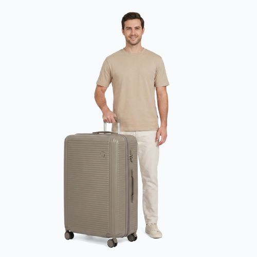 Large travel suitcase KADVA Palero 95 l beige