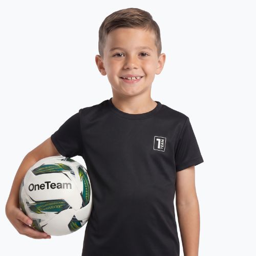 Children's football kit OneTeam Precision Set shirt and shorts black