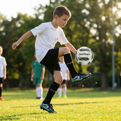 Children's football kit OneTeam Precision Set shirt and shorts white
