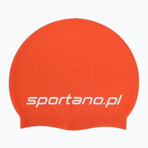 Swim cap SPORTANO silicone orange