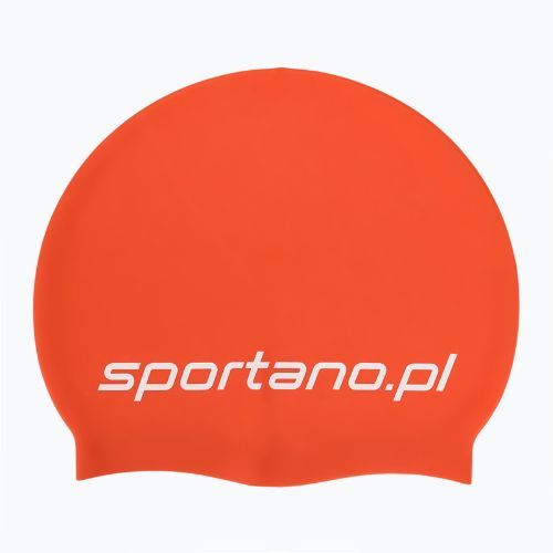 Swim cap SPORTANO silicone orange