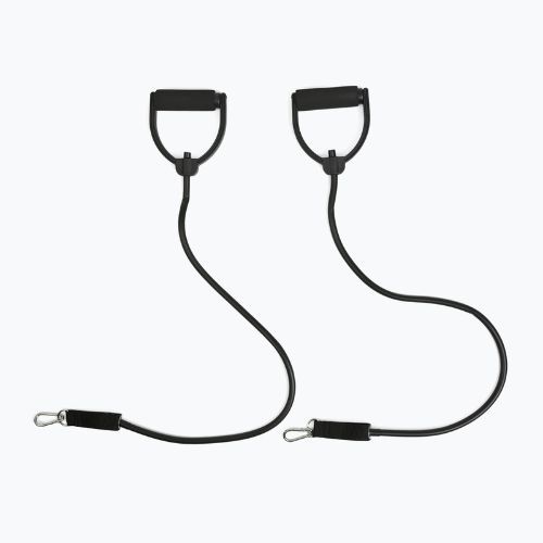 Gym ball XTREXO proFIT with resistance bands black