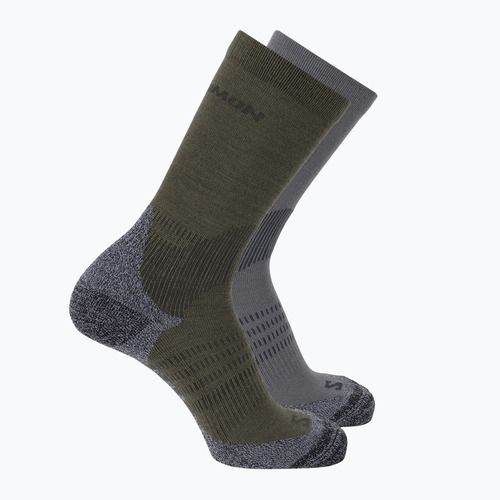 Socks Salomon X Ultra Access Crew 2 pairs excalibur/olive night