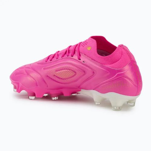 Football boots New Balance Tekela Pro Low V5 FG pink heat/metallic gold/pink satin