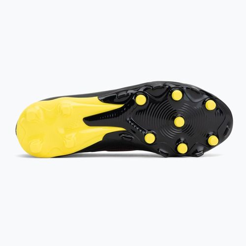 Children's football boots New Balance Tekela Team V5 black 100/punch yellow/fire cracker