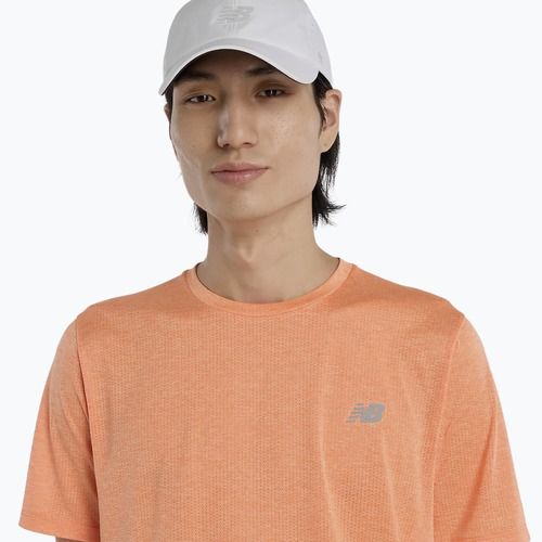 Men's T-shirt New Balance Athletics Run tangerine heat