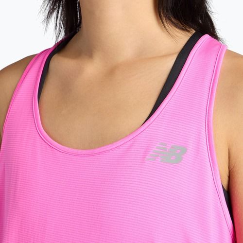 Women's running top New Balance Sport Essentials Tank pink heat
