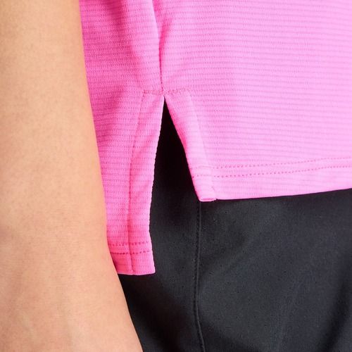 Women's running top New Balance Essentials pink heat