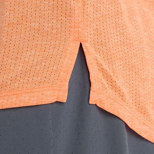 Women's T-shirt New Balance Athletics tangerine heat