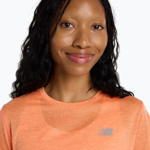 Women's T-shirt New Balance Athletics tangerine heat