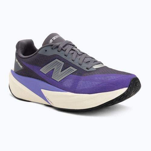 Men's running shoes New Balance FuelCell Rebel V5 electric indigo/truffle salt/silver metallic
