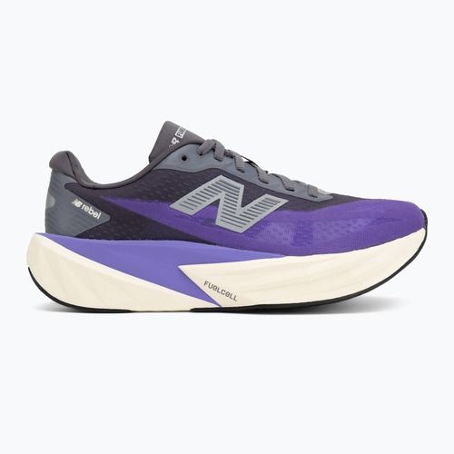 Women's running shoes New Balance FuelCell Rebel V5 electric indigo/truffle salt/silver metallic