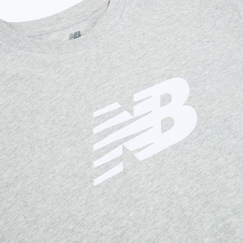 Women's T-shirt New Balance Sport Jersey Relaxed Logo reflection/white/light arctic grey
