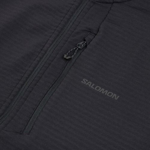 Women's fleece sweatshirt Salomon Lightwarm Full Zip deep black