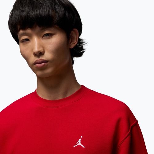Men's sweatshirt  Jordan Brooklyn Fleece Crew gym red/white