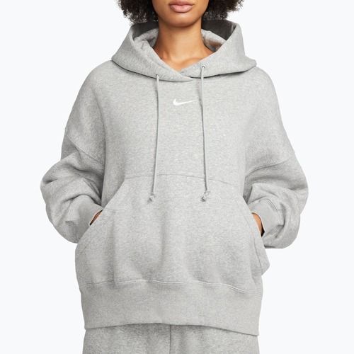 Women's sweatshirt Nike Sportswear Phoenix Fleece Oversized dark grey heather/sail