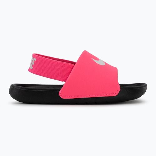Children's slides Nike Kawa digital pink/black/white