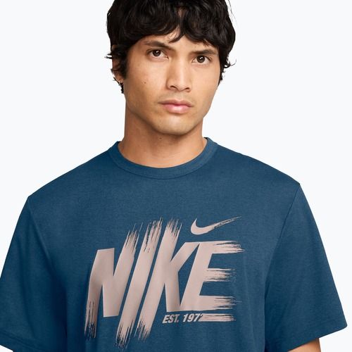 Men's T-shirt Nike Hyverse Dri-Fit UV Top blue force/still red