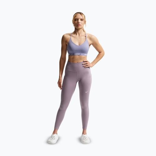 Women's training leggings Nike One High-Waisted 7/8 light violet ore/white