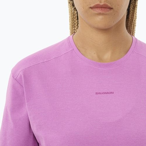 Women's T-shirt Salomon Trackline iris orchid