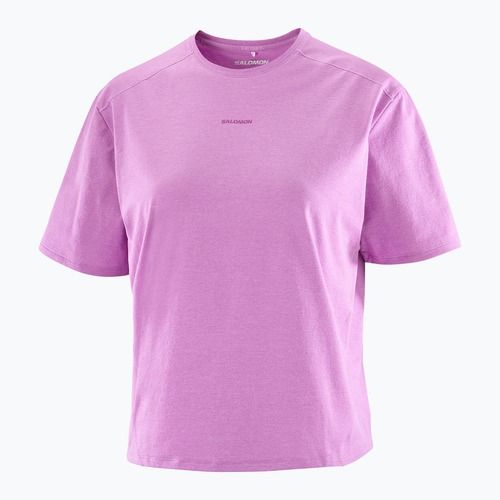 Women's T-shirt Salomon Trackline iris orchid