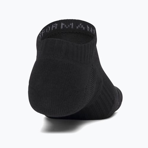 Men's socks Under Armour Performance Cotton NS 3 pairs ultimate black/ultimate black/white