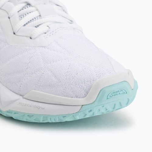 Women's handball shoes Mizuno Wave Stealth Neo 2 white/blue tint