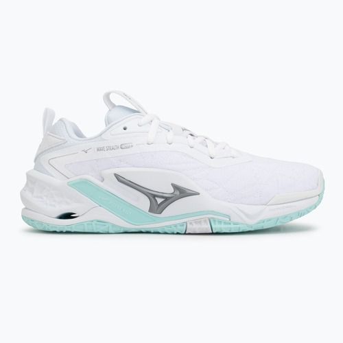 Women's handball shoes Mizuno Wave Stealth Neo 2 white/blue tint