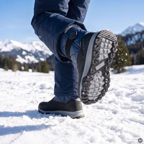 Children's snow boots KADVA Andes WP JR navy blue