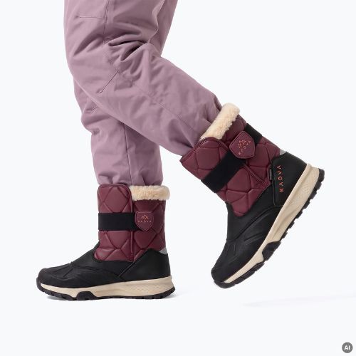Children's snow boots KADVA Andes WP JR burgundy