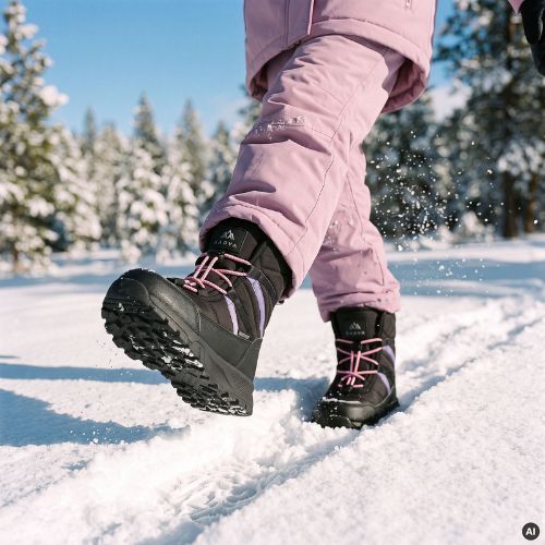 Children's snow boots KADVA Chia WP JRG black