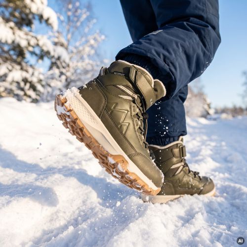 Children's snow boots KADVA Oriko WP JR green