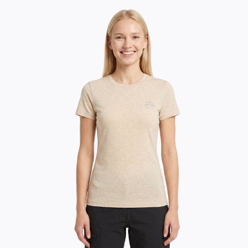 Women's trekking T-shirt KADVA Merivra merino beige
