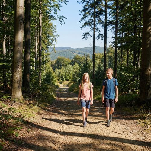 Children's trekking T-shirt KADVA TrailCore breathable pink