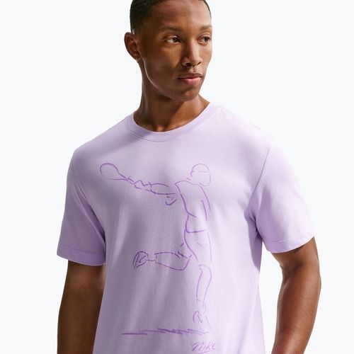 Men's tennis T-shirt Nike Court Dri-Fit violet mist