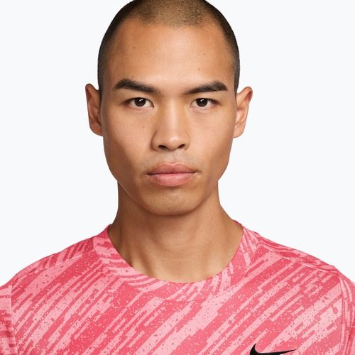 Men's tennis T-shirt Nike Court Dri-Fit Victory Print pink foam/black