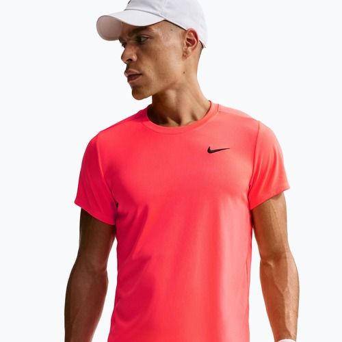 Men's tennis T-shirt Nike Court Dri-Fit Victory hot lava/black