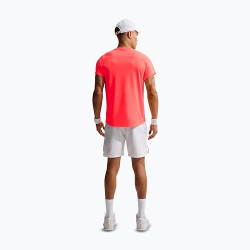 Men's tennis T-shirt Nike Court Dri-Fit Victory hot lava/black