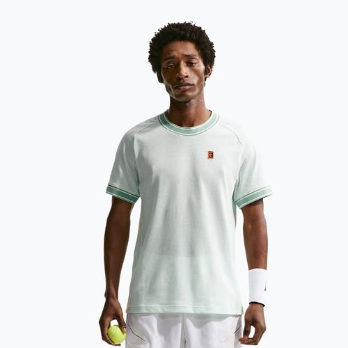 Men's tennis T-shirt Nike Court Heritage barely green