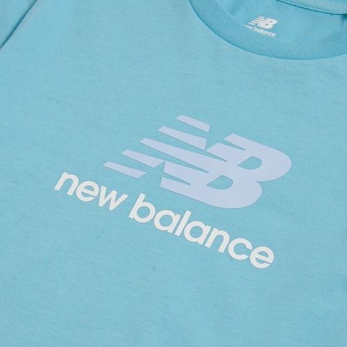 Children's T-shirt New Balance Jersey Stacked Logo Tee taffy blue