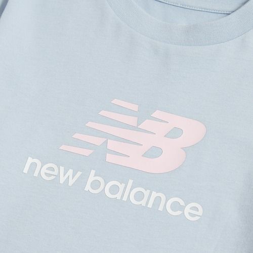 Children's T-shirt New Balance Jersey Stacked Logo Tee oxford blue