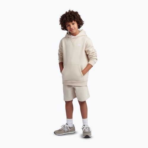 Children's sweatshirt New Balance French Terry Small Logo Hoodie timberwolf