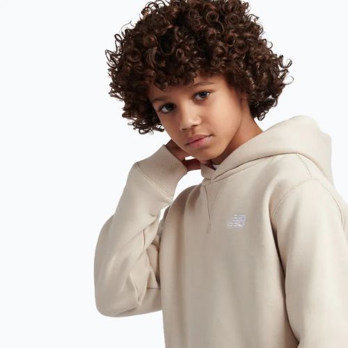 Children's sweatshirt New Balance French Terry Small Logo Hoodie timberwolf