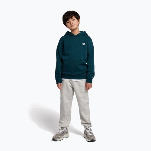 Children's sweatshirt New Balance Brush Back Small Logo Hoodie medusa green