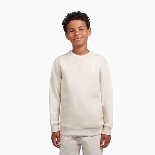 Children's sweatshirt New Balance Brush Back Small Logo Crew timberwolf