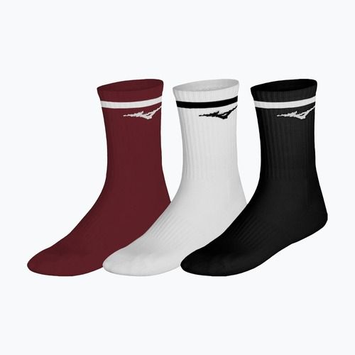 Socks Mizuno Training With Line 3 pairs sun dried tomato/white/black