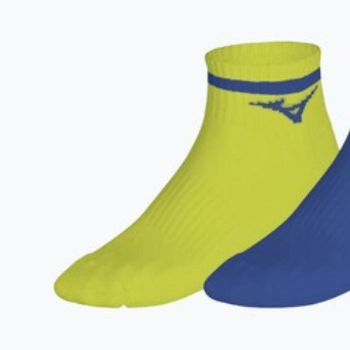 Socks Mizuno Training Mid With Line 3 pairs lightning yellow/ultramarine
