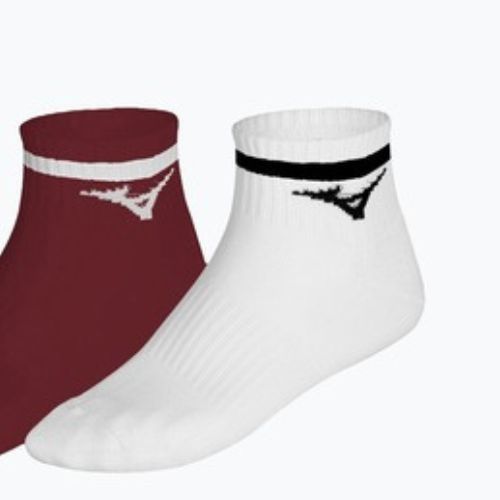 Socks Mizuno Training Mid With Line 3 pairs pinkesque/lava falls/white