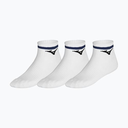 Socks Mizuno Training Mid With Line 3 pairs white/ultramarine